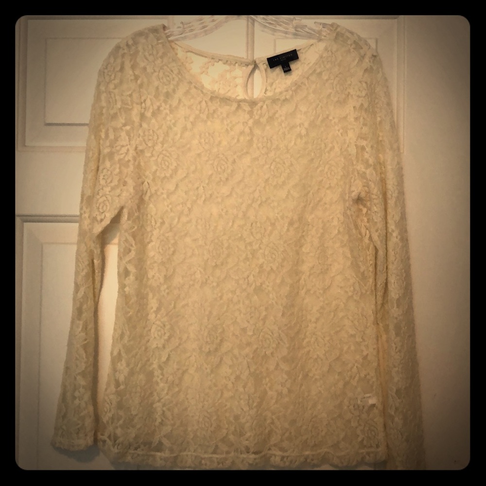 Sheer lace blouse